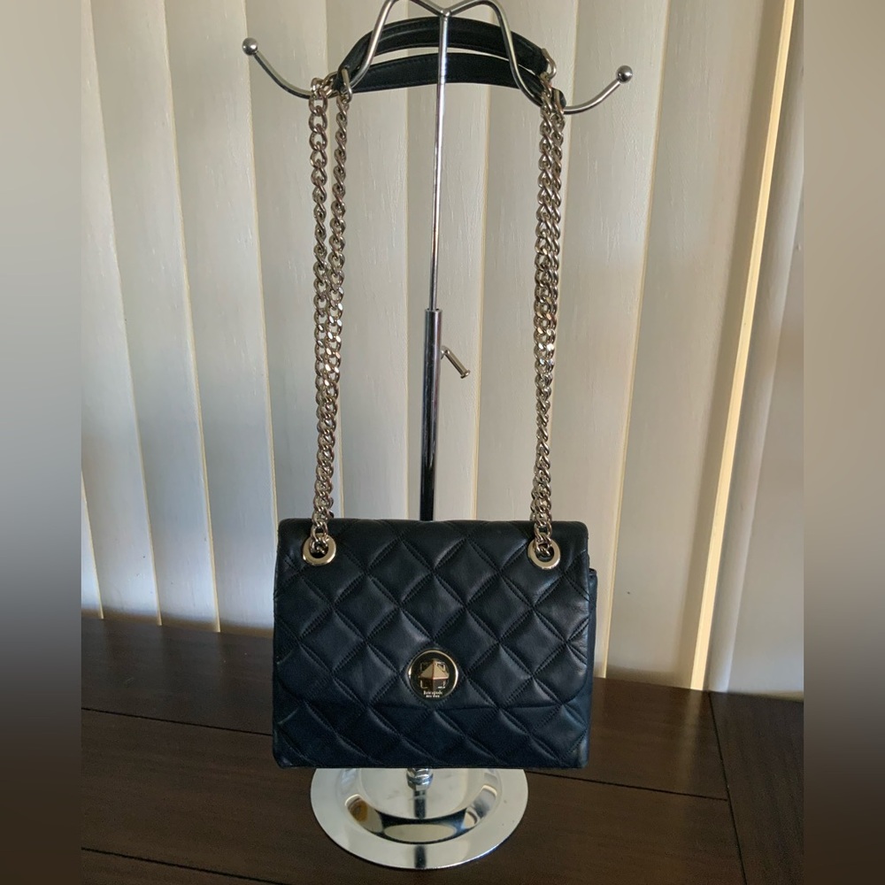 Authentic Kate Spade New York Natalia medium quilted leather flap shoulder bag